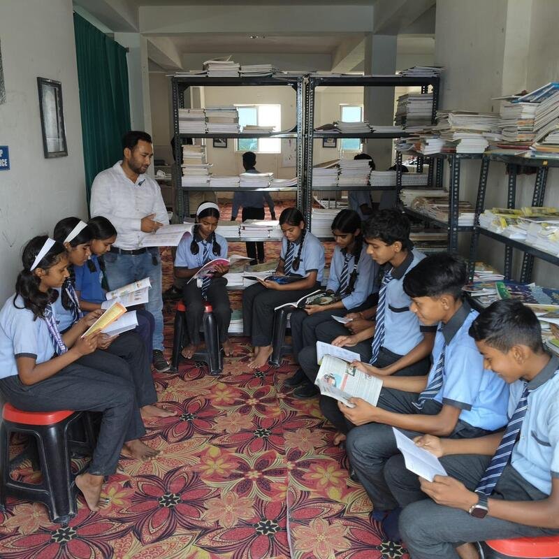 Guided reading in the library